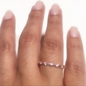 Rose Gold Plated Over 925 Sterling Silver